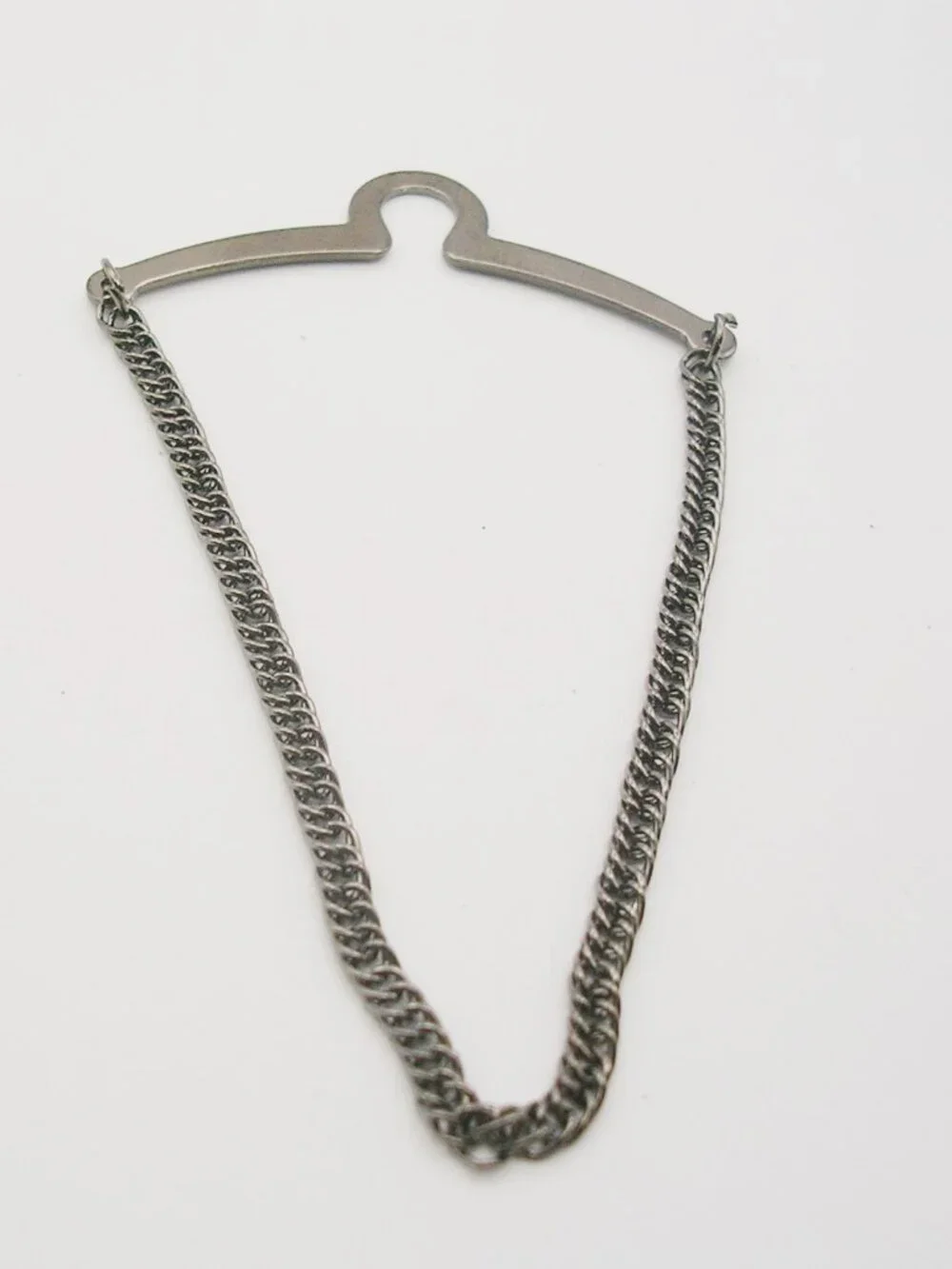 Tie Chain over button style black color vintage Necktie Accessory Formal Wear